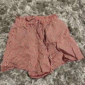 Red Gingham Women's Shorts